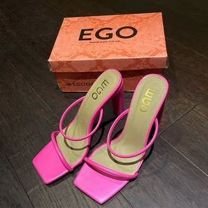 EGO hot pink mules 💕